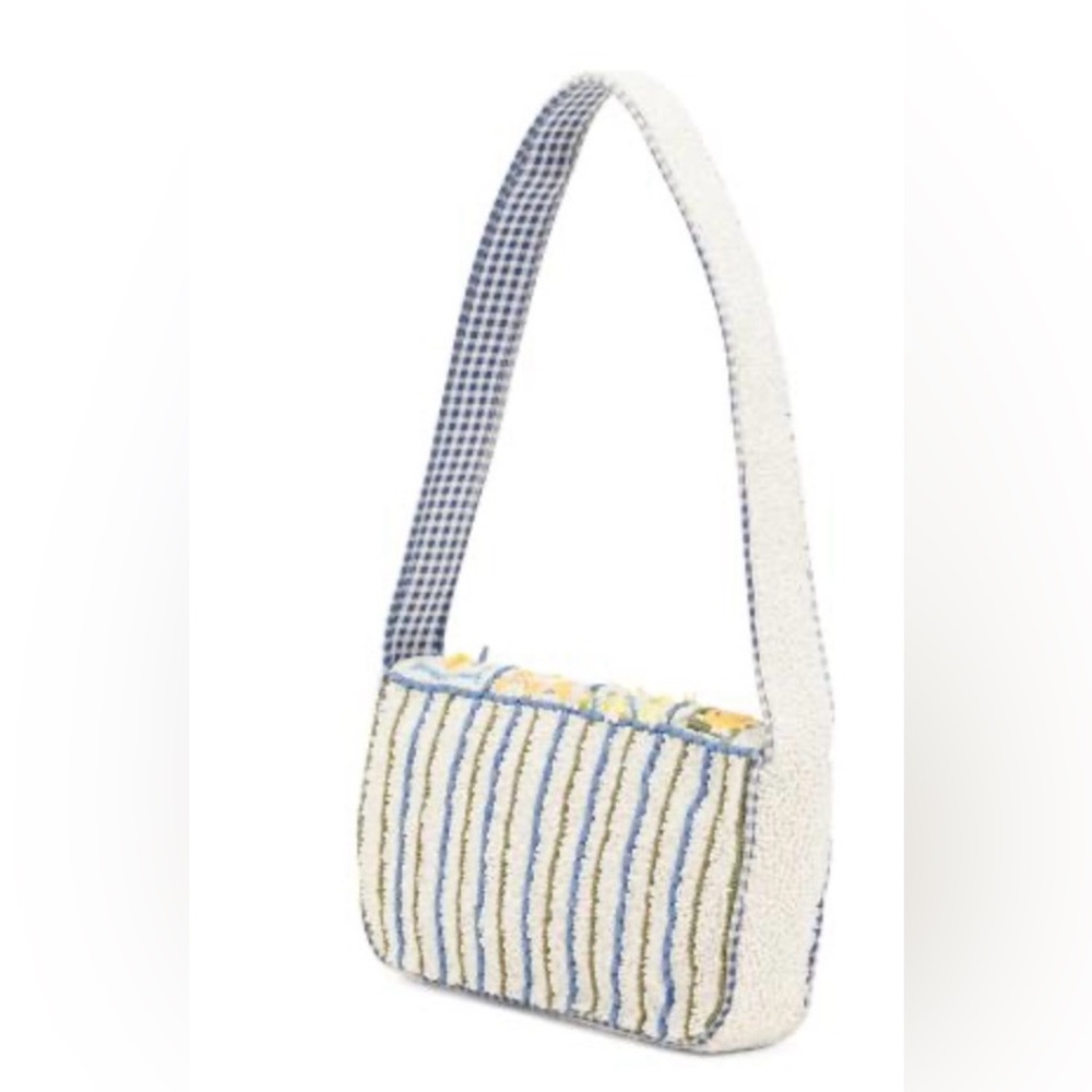 Beaded Patchwork Lemon Shoulder Bag - image 3